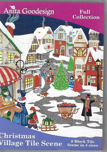 Anita Goodesign Full Collection - Christmas Village Tile Scene (CD-ROM)