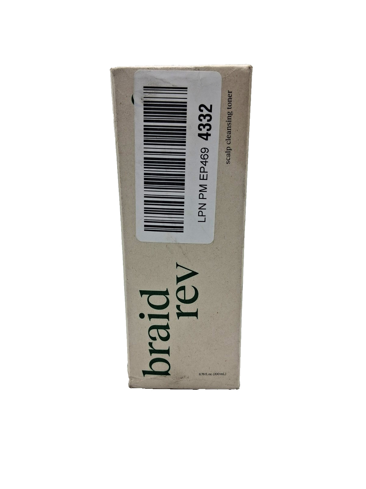 Bephor Braid Rev Scalp Cleansing Toner for Dry & Itchy, 6.7 fl oz, Exp 11/2027