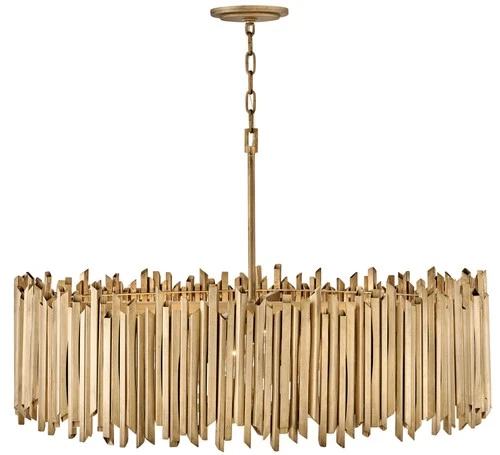 Hinkley Lighting 30026 Roca 8 Light 40"W Lisa McDennon Drum - Gold - Picture 3 of 6