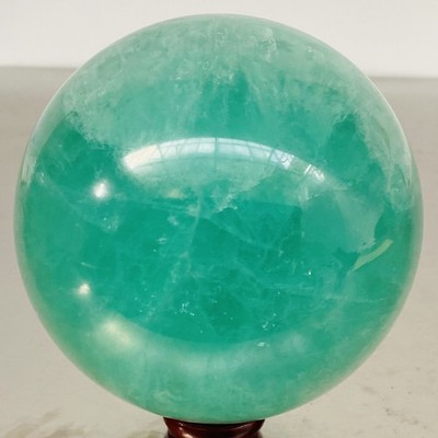 2980G Natural green fluorite Quartz Sphere Crystal Energy Ball Reiki Healing