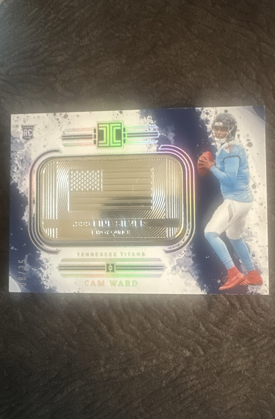 2025 Panini Impeccable - USA Flag Cam Ward #1 Silver /35 (RC)