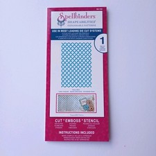 Spellbinders Shapeabilities Die  Fancy Lattice Expandable Background Pattern 