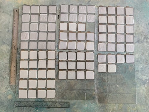 QuicKutz 2x2 Star Alphabet Upper Lower Numbers Punctuation Cutting Dies Shadow