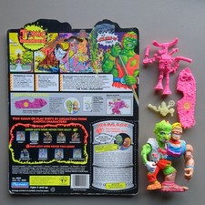 Vtg Toxic Crusaders Headbanger Figure 1991 Playmates Cardback COMPLETE