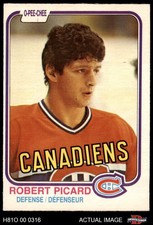 1981 O-Pee-Chee #189 Robert Picard Canadiens 6 - EX/MT
