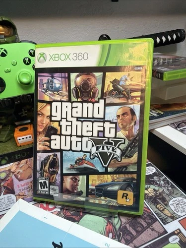 🚓 Grand Theft Auto V (GTA 5) - Xbox 360 (Used, Tested & Working) 🚓 With Map