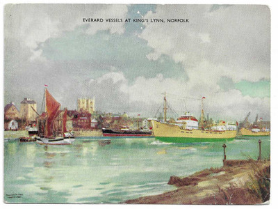 FT Everard & Sons Ltd Postkarte Everard Schiffe in King's Lynn Norfolk - Schiffe