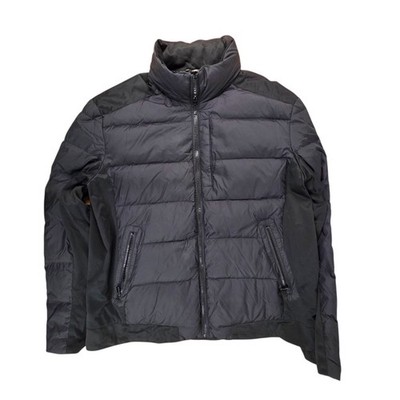 Paul & Shark Yachting Goose Down Puffer Jacket Size XL Mens Black Streetwear Y2K