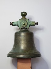 Antique 19th Century Brass or Bronze Ship's Bell Nautical