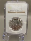 1964  50c Kennedy Silver Half Dollar NGC MS65