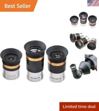 Wide Angle Aspheric Eyepiece Set - 1.25 inch - Upgraded with Soft Eyecup 4mm...