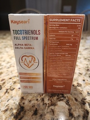 Kayseari Tocotrienols Liquid 1200mg 2oz 30 Servings Vitamin E Antioxidant