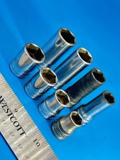 Snap-on Socket Set 3/8” Drive 3/8” to 9/16” 6 Point 8 Pieces USA O-4 Snap-on Socket Set 3/8” Drive 3/8” to 9/16” 6 Point 8 Pieces USA O-4