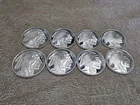Lot of 8 SMI Marked 1oz Silver Buffalo Indian Head Rounds