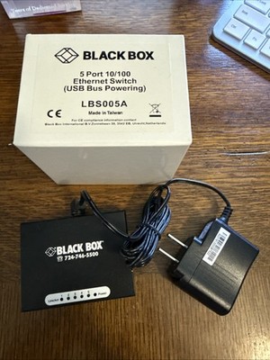 Black Box USB-Powered 10/1008-Port Switch LBS008A Free S/H