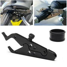 Motorcycle Cruiser Control Throttle Lock Assist Wrist Grip Clamp Bracket Black