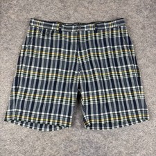 Vintage Polo Ralph Lauren Indian Madras Plaid Shorts 9" Cotton Pockets Mens 36