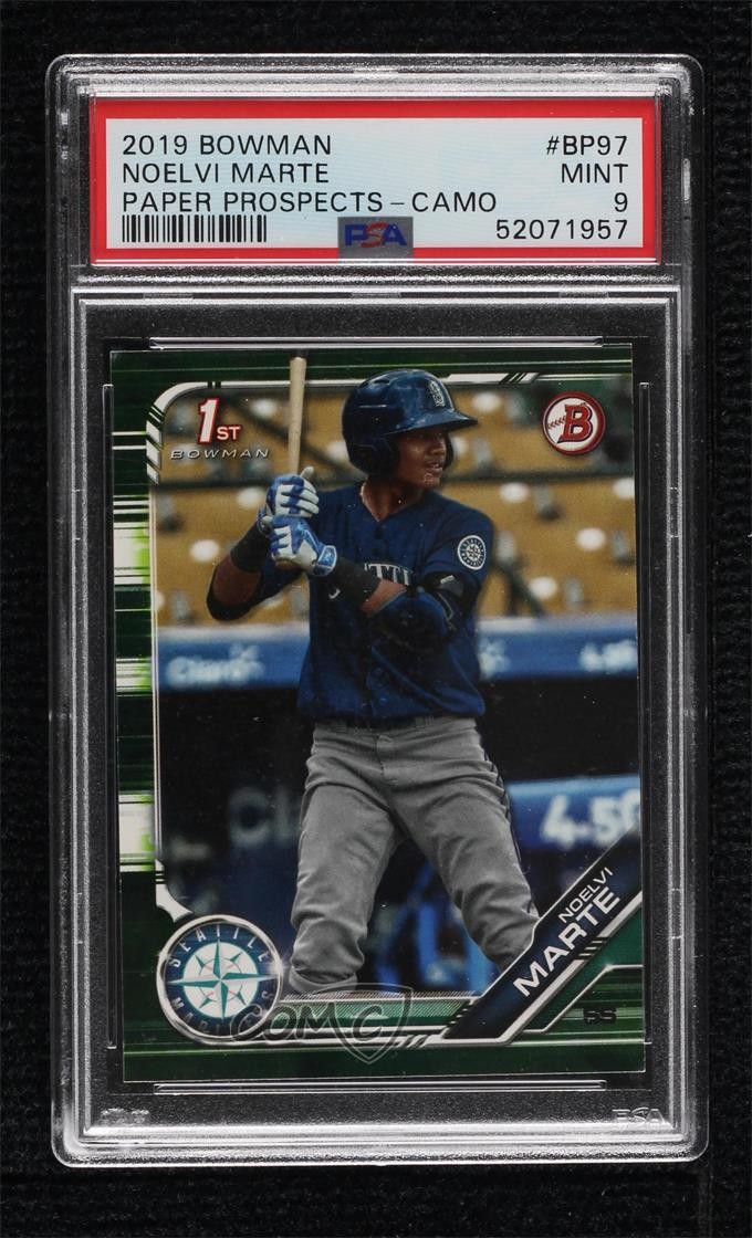 2019 Bowman BOWMAN PAPER PROSPECTS Camo #BP97 Noelvi Marte front
