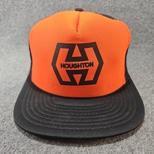 HOUGHTON INTERNATIONAL Steel Industry Hat Cap Trucker Mesh Snapback USA Made