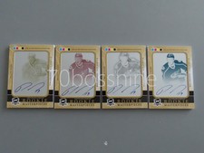 2011-12 UD ROOKIE MASTERPIECES RYAN JOHANSEN PRINTING PLATE 4 CARD AUTO SET #1/1. rookie card picture
