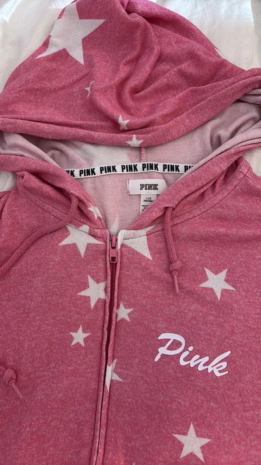 UNDERCOVER zip rosa victoria secret con stelle