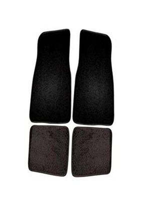 Custom Accessories Universal Carpet Floor Mats for Cars, Trucks, and Black