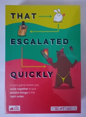''DAS ESKALIERTE SCHNELL'' (2024) EIN KOOP KARTENSPIEL FÜR 2-8 VON EXPLODING KITTENS