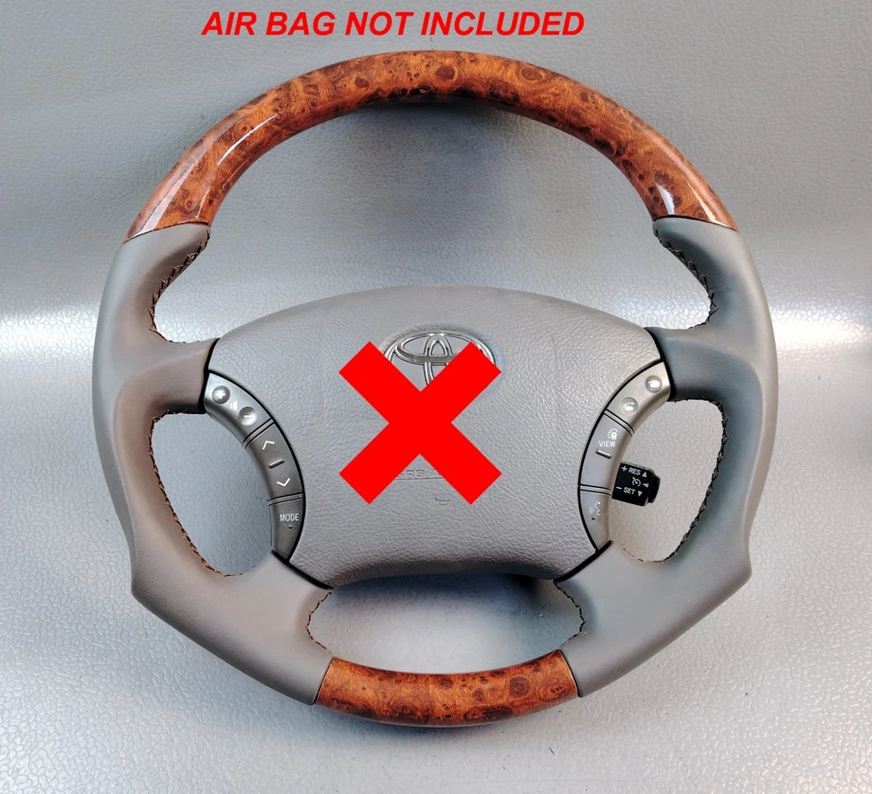 LEXUS GX470 LX470 Toyota Land Cruiser 100 MARBLE MULTIMEDIA STEERING WHEEL - Image 2 of 4