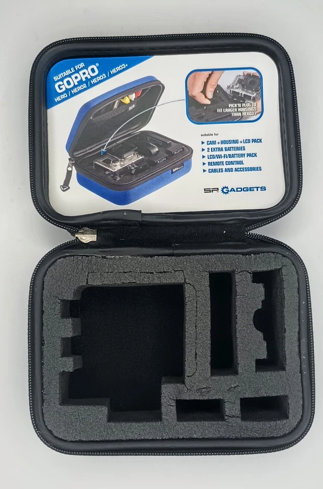 SP Gadgets  Go Pro Action Cam Travel Case POV Camera Protective Box Blue  - Image 3 of 4