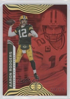 2022 Panini Illusions Trophy Collection Red 110/175 Aaron Rodgers #33 11ye