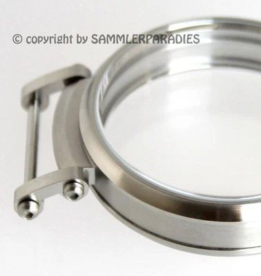 MARKENLOS CASSA ACCIAIO INOX 49mm opaca per movimenti da incasso MOSER NARDIN DOXA UNION ecc& CORONA