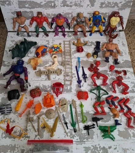 New ListingVintage 1980’s MOTU Figures And Accessories Lot Shields Weapons Swords MOTU