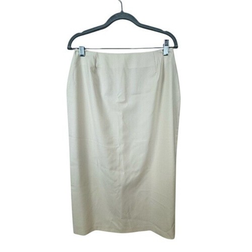 VTG Guy LaRoche Skirt Suit 12 Cream Ivory Wool Cord Tie Quiet Luxury Set - Picture 4 of 13