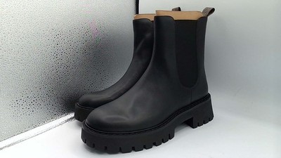 Michael Kors Women's Brown/Black Leather Asher Flat Booties Size 8M