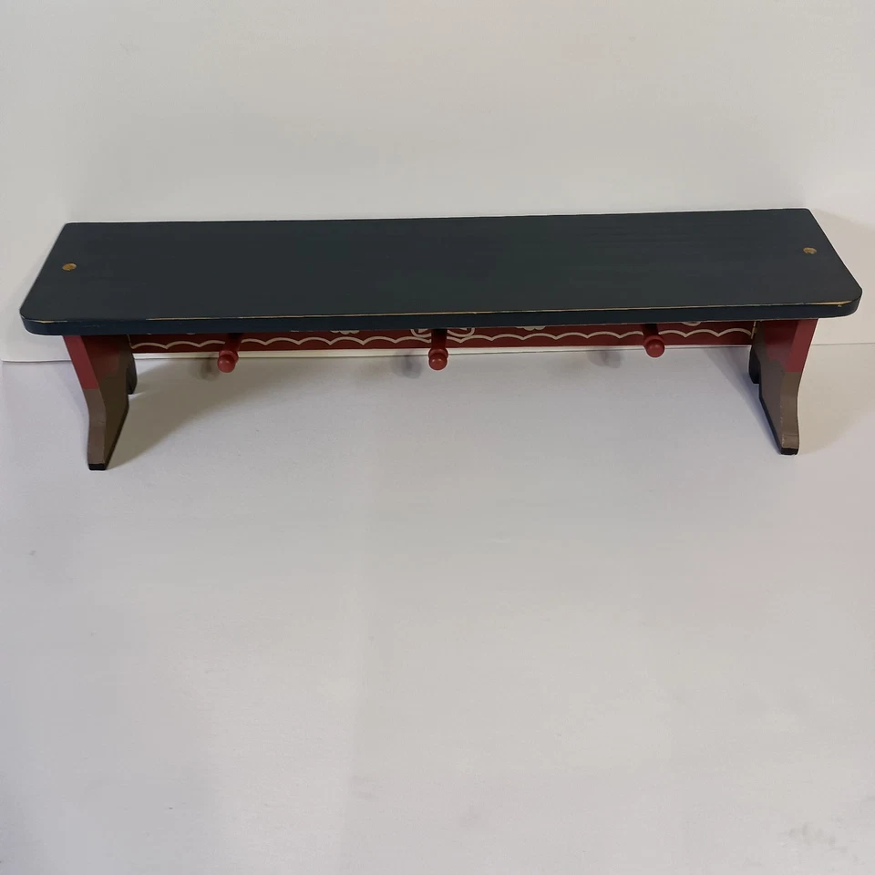 Wall Shelf Country Western Cowboy Boots And Star Theme 3 Peg Rack Decorative  - Image 3 of 4