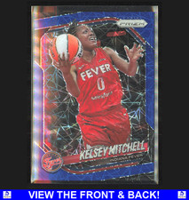 Kelsey Mitchell 2025 Panini Prizm WNBA Blue Velocity Holo Prizm IND Fever 121