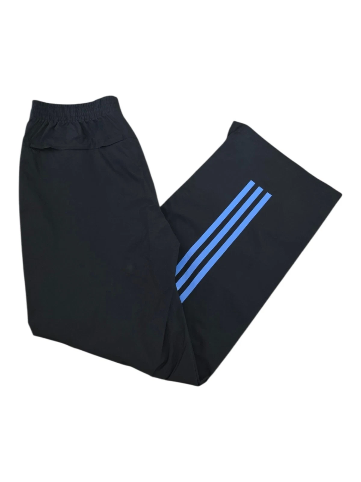 adidas ClimaProof Packable Rain Pants Black Blue 16Y Waterproof Trousers