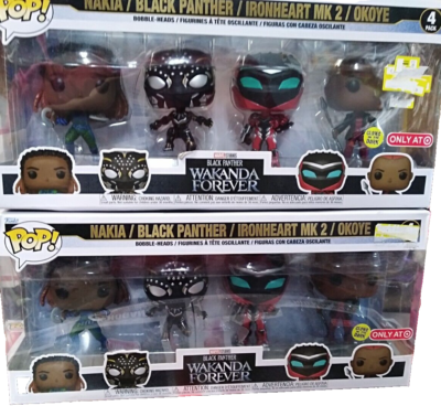 Funko POP! Marvel Black Panther: Wakanda Forever 4-Pack - Nakia, Black Panther, Ironheart & Okoye