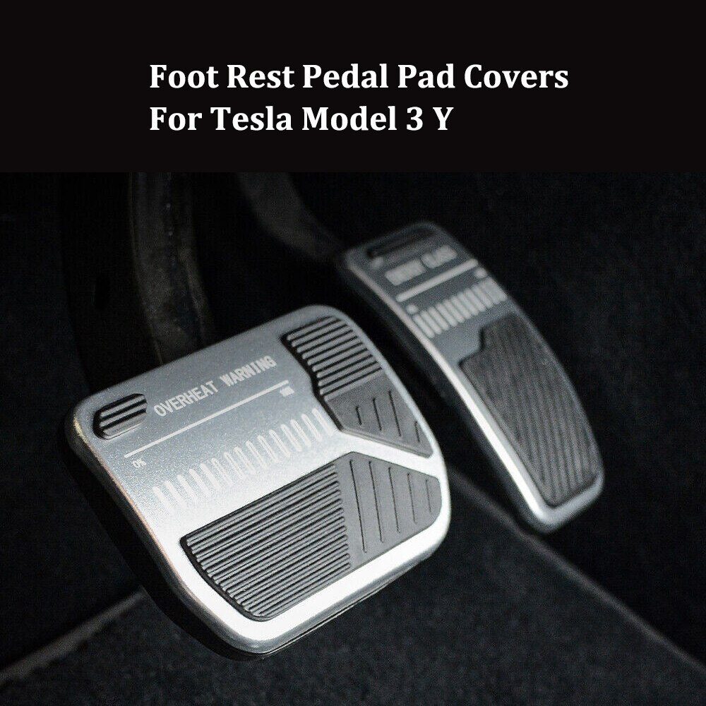 Non-Slip Accelerator Brake Pedal Foot Rest Pedal Pad Covers For Tesla Model 3 Y