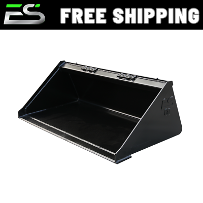 #ad 60quot; SMOOTH BUCKET LOW PROFILE QUICK ATTACH SKID STEER FREE SHIPPING $1090.00