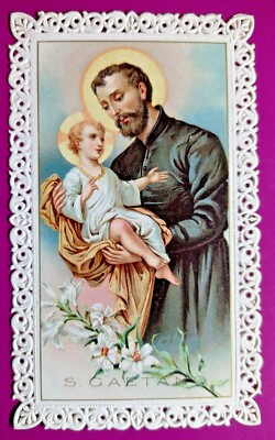 SAN GAETANO IN A BEAUTIFUL LACE OF THE LAST CENTURY -157 BIS