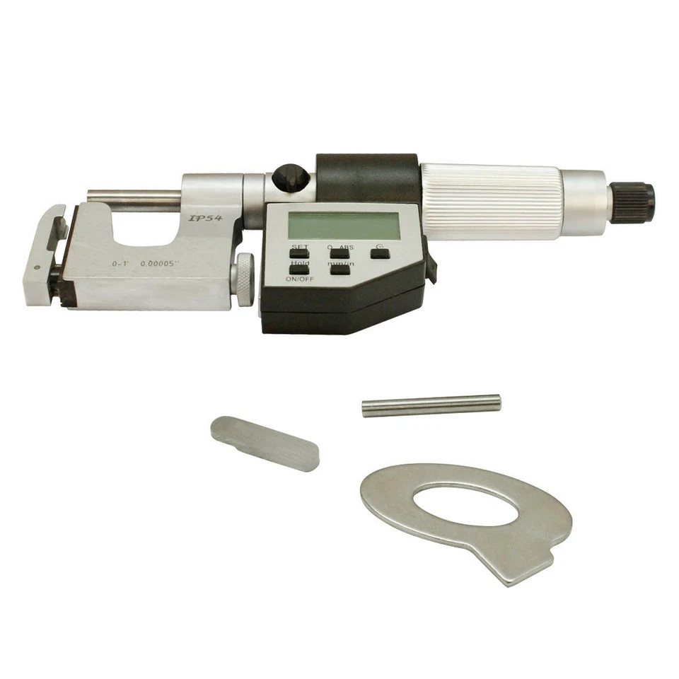0-1" Electronic Universal Micrometer 0.00005" Machinist Tool Flat anvil and Rod - Image 3 of 4