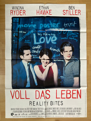Filmposter * Kinoplakat * A1 * Reality Bites - Voll das Leben * 1994