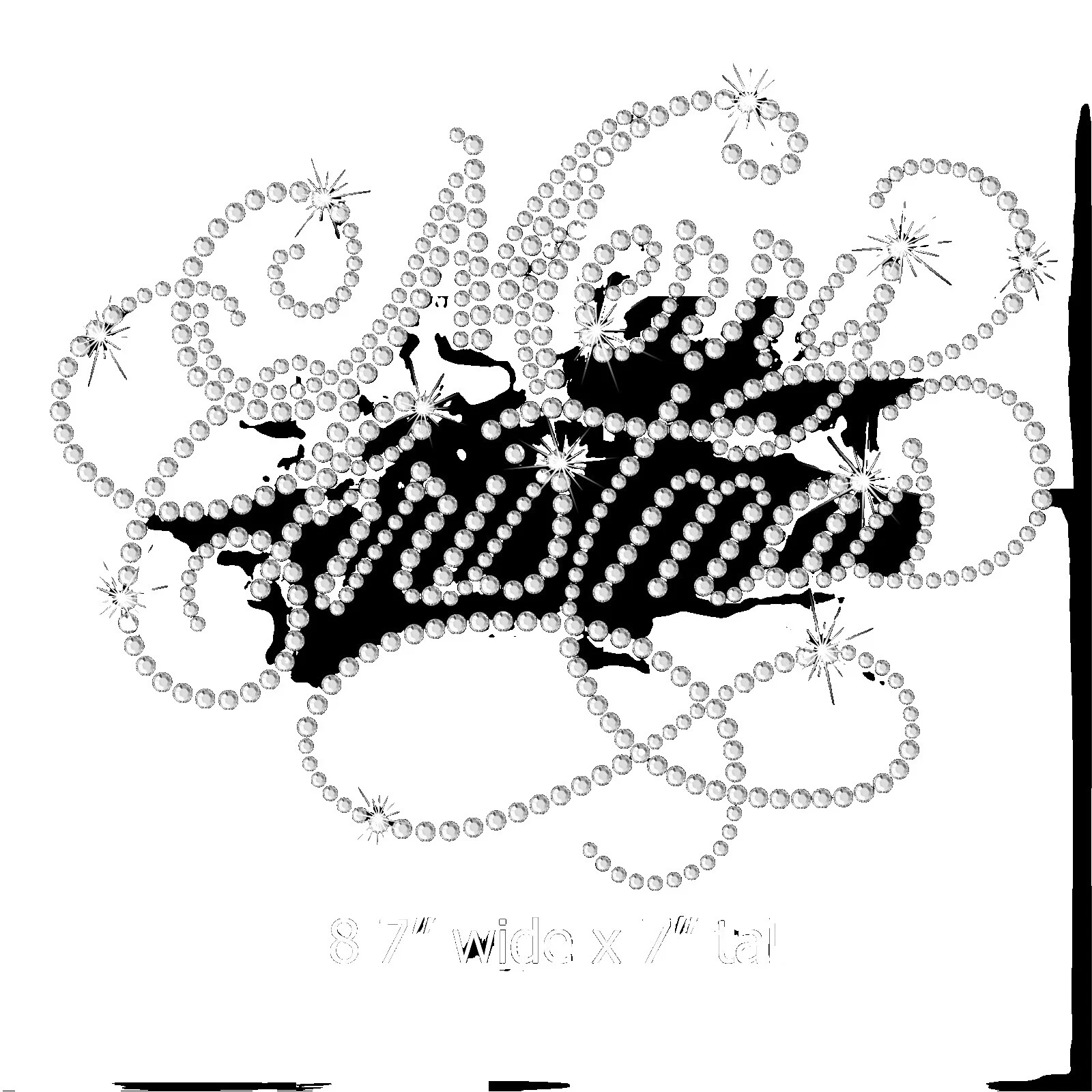 水钻假日/圣诞节缝制贴花