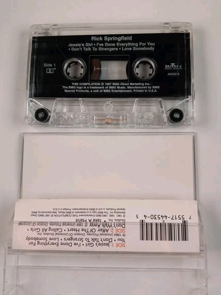 Rick Springfield - The Encore Collection (Cassette) 1997 TESTED - Image 4 of 4