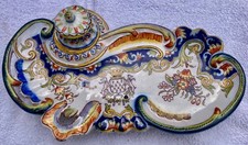 Encrier ancien faïence