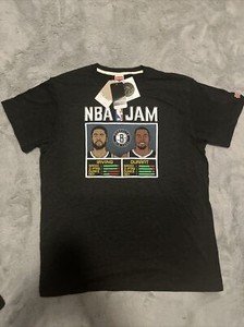 NBA KEVIN DURANT KYRIE IRVING XL MENS TEE SHIRT “NBA JAM” NWT  BROOKYLN NETS