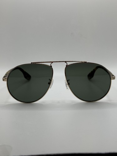Brand New Men’s McQ Sunglasses MQ0096S 005 Gold/Havana Aviator 57-15-145