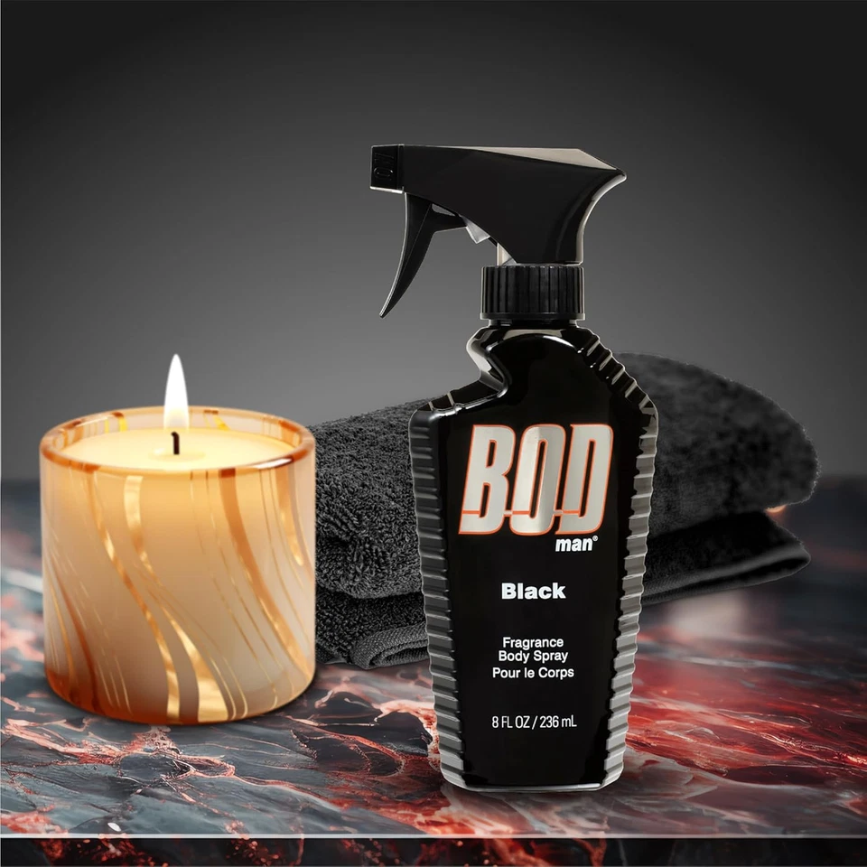 Spray corporal con fragancia BOD Man, negro, 8 fl oz (paquete de 2) Foto 4 de 4
