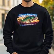 Perch Stained Glass Sweatshirt Cosy and Perfect for Any Occasion S to 4XL